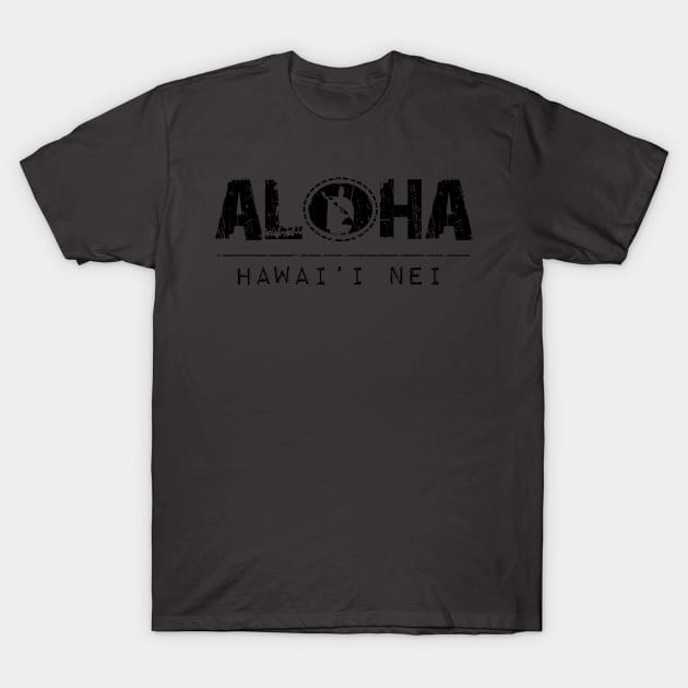 Aloha Rising Sun King Kamehameha(black) by Hawaii Nei All Day T-Shirt by hawaiineiallday